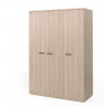 Armoire enfant contemporaine 151 cm chêne clair Adela