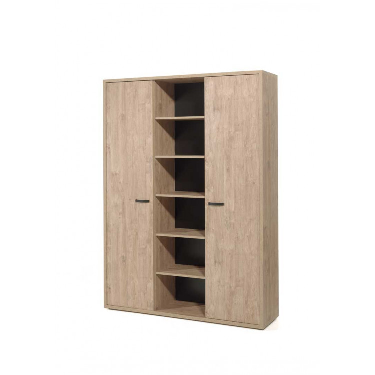 Armoire de bureau contemporaine 160 cm chêne doré Balto