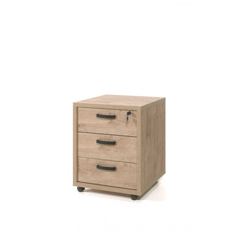 Caisson de bureau contemporain chêne doré Balto