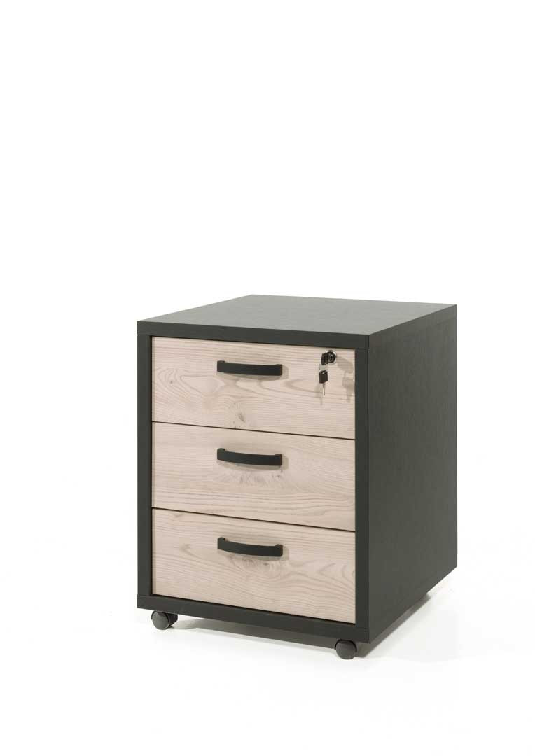 Caisson de Bureau Industriel Meuble Rangement Bureau Papier