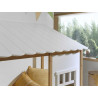 Lit cabane enfant moderne blanc Forest