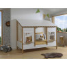 Lit cabane enfant moderne blanc Forest