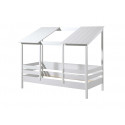 Lit cabane enfant moderne blanc Marceau