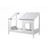 Lit cabane enfant moderne blanc Marcelin