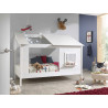 Lit cabane enfant moderne blanc Marcelin