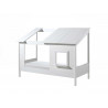 Lit cabane enfant moderne blanc Marcelin