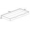 Lit-tiroir enfant moderne blanc Forest