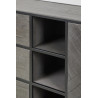 Buffet/bahut industriel 220 cm en pin massif gris Australine