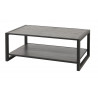 Table basse industrielle en pin massif gris Australine