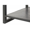 Table basse industrielle en pin massif gris Australine