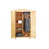 Armoire style campagne en pin massif Hada