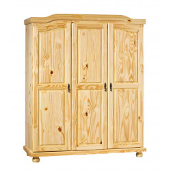 Armoire style campagne 150 cm en pin massif Hada