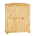 Armoire style campagne 150 cm en pin massif Hada