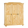 Armoire style campagne 150 cm en pin massif Hada