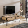 Meuble TV moderne en bois de manguier et métal Chloé