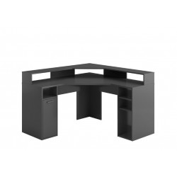 Bureau d'angle gamer moderne anthracite Tiger