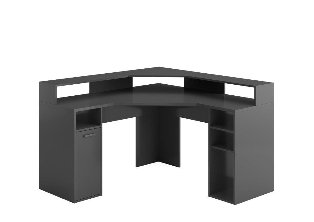 Bureau d'angle gamer moderne anthracite Tiger