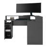 Bureau d'angle gamer moderne anthracite Tiger