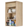 Armoire de rangement à rideau contemporaine 40 cm Oxitane