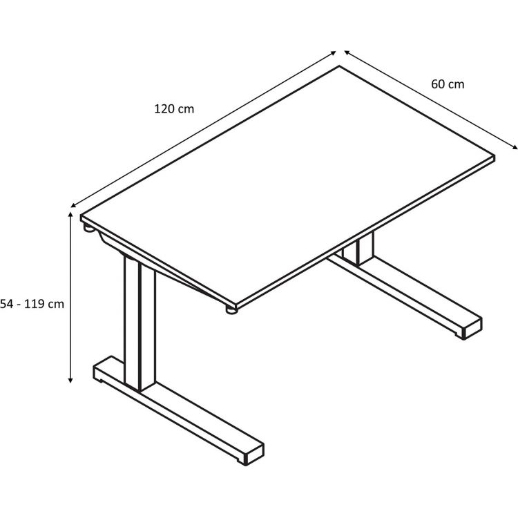 Support De PC Réglable En Hauteur - 2 étagères, Rangement Sous Bureau