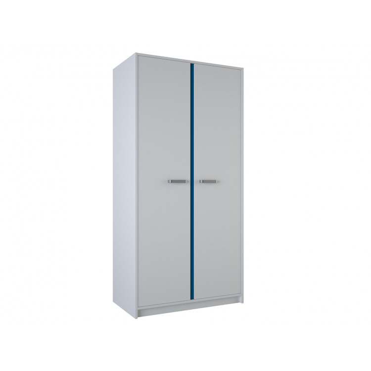 Armoire enfant moderne blanche 88 cm Riga