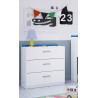 Commode enfant moderne blanche Riga