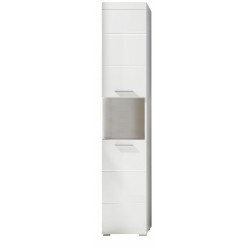 Colonne de salle de bain design blanc brillant Savana