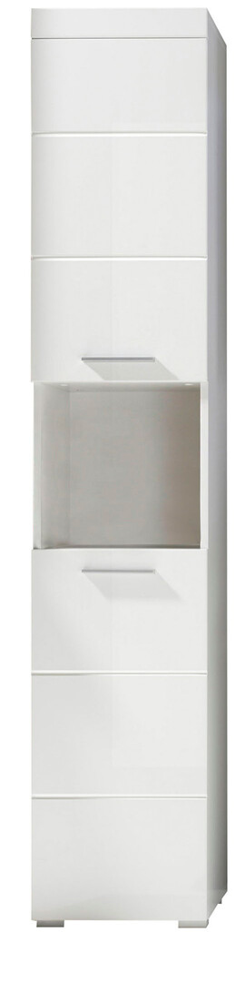 Colonne de salle de bain moderne 37 cm blanc brillant Savana