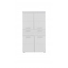 Meuble de rangement de salle de bain design blanc brillant Savana I