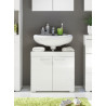 Meuble sous lavabo de salle de bain design blanc brillant Savana