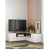 Meuble TV d'angle contemporain 130 cm Alfonso