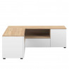 Meuble TV d'angle contemporain 130 cm Alfonso