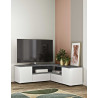 Meuble TV d'angle contemporain 130 cm Alfonso