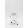 Chaise de réunion moderne à roulettes avec accoudoirs Katia