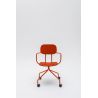 Chaise de réunion moderne à roulettes avec accoudoirs Katia