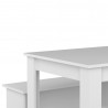 Ensemble table et banc de cuisine contemporain Noelia