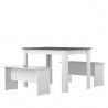 Ensemble table et banc de cuisine contemporain Noelia