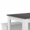 Ensemble table et banc de cuisine contemporain Noelia