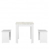 Ensemble table et banc de cuisine contemporain Noelia