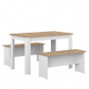 Ensemble table et banc de cuisine contemporain Noelia