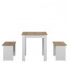 Ensemble table et banc de cuisine contemporain Noelia