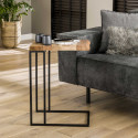 Table d'appoint industrielle en acacia massif naturel Marjorie