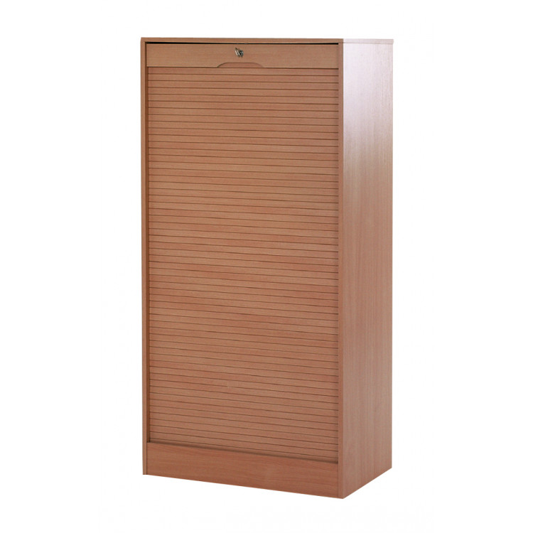 Classeur double à rideau contemporain H 140 cm Hilda