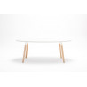 Table de réunion scandinave ovale Lauren