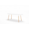 Table de réunion scandinave ovale Lauren