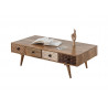 Table basse scandinave en bois massif Magnus