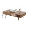 Table basse scandinave en bois massif Magnus