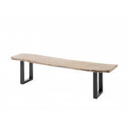 Banc industriel en bois massif Indila
