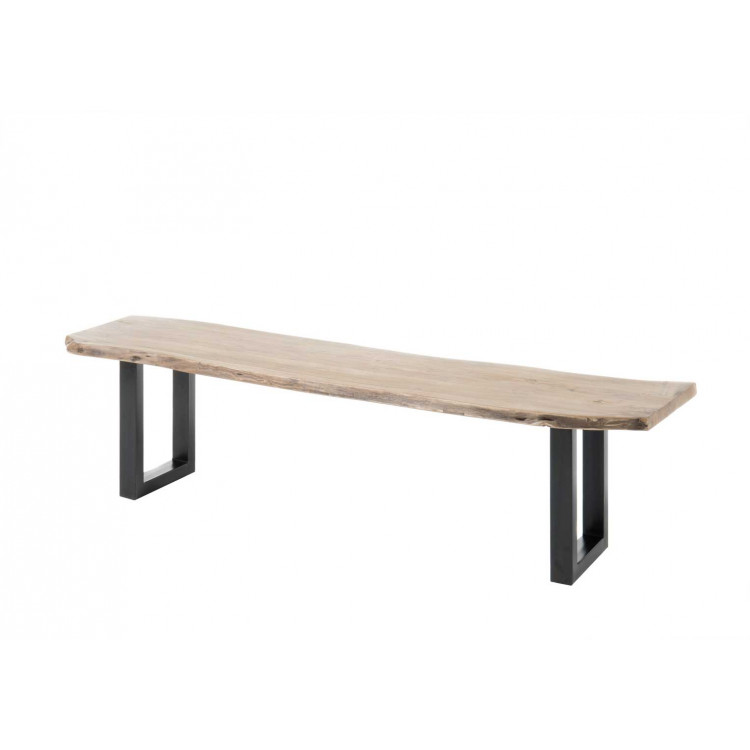 Banc industriel en bois massif Indila