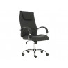 Fauteuil de direction moderne en PU noir Corentin